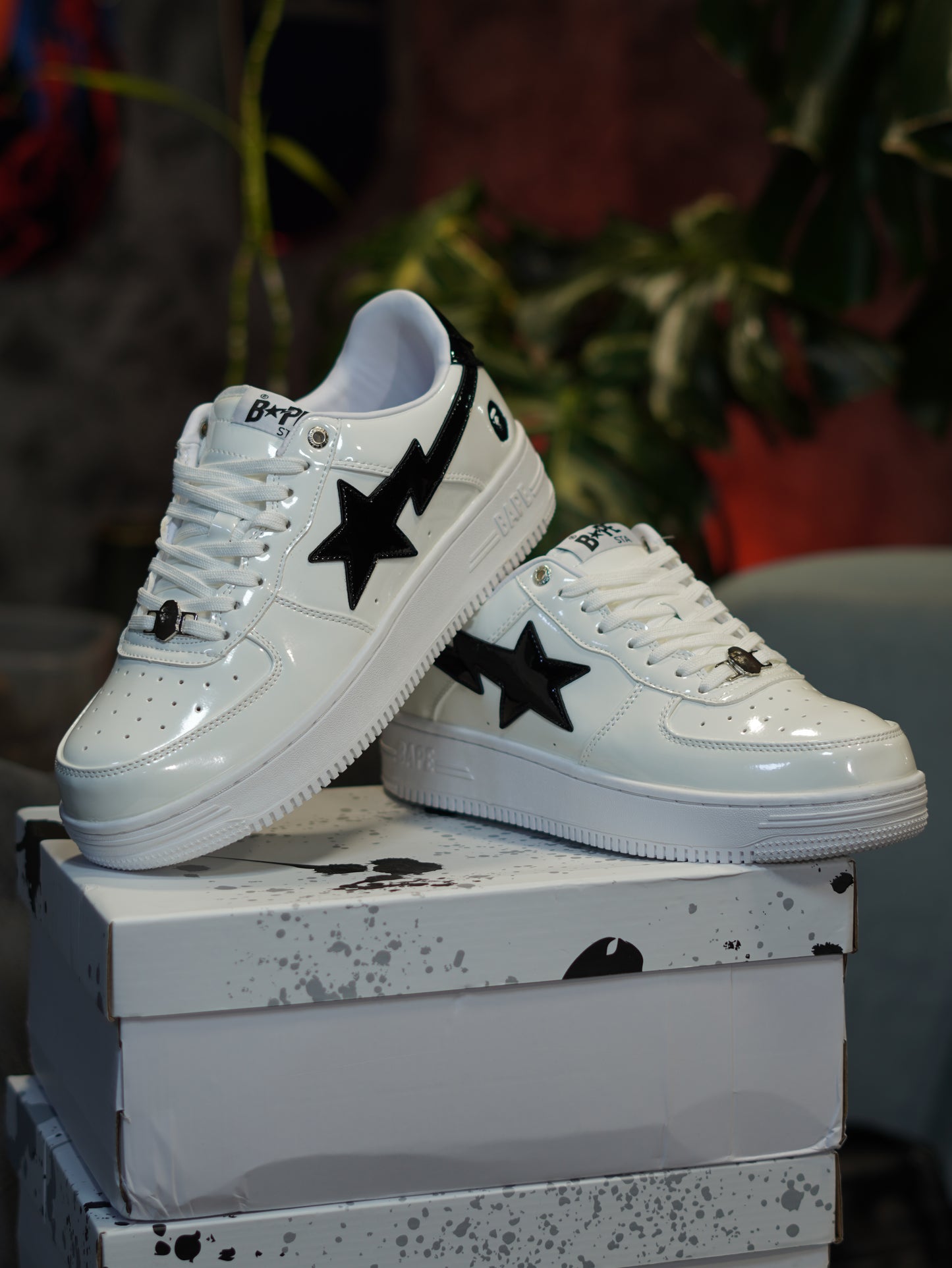 BAPESTA BLANCO NEGRO