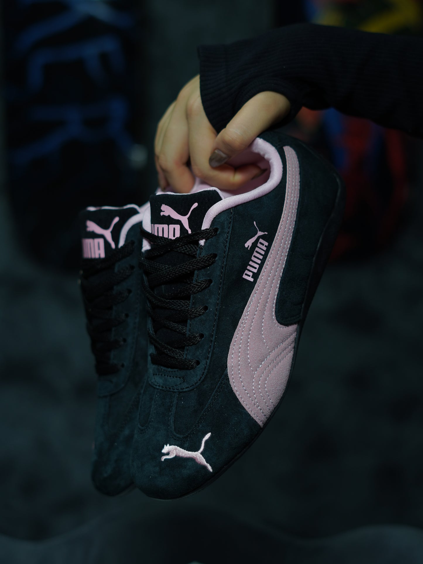 PUMA Tenis Speedcat  | Negro | Rosa