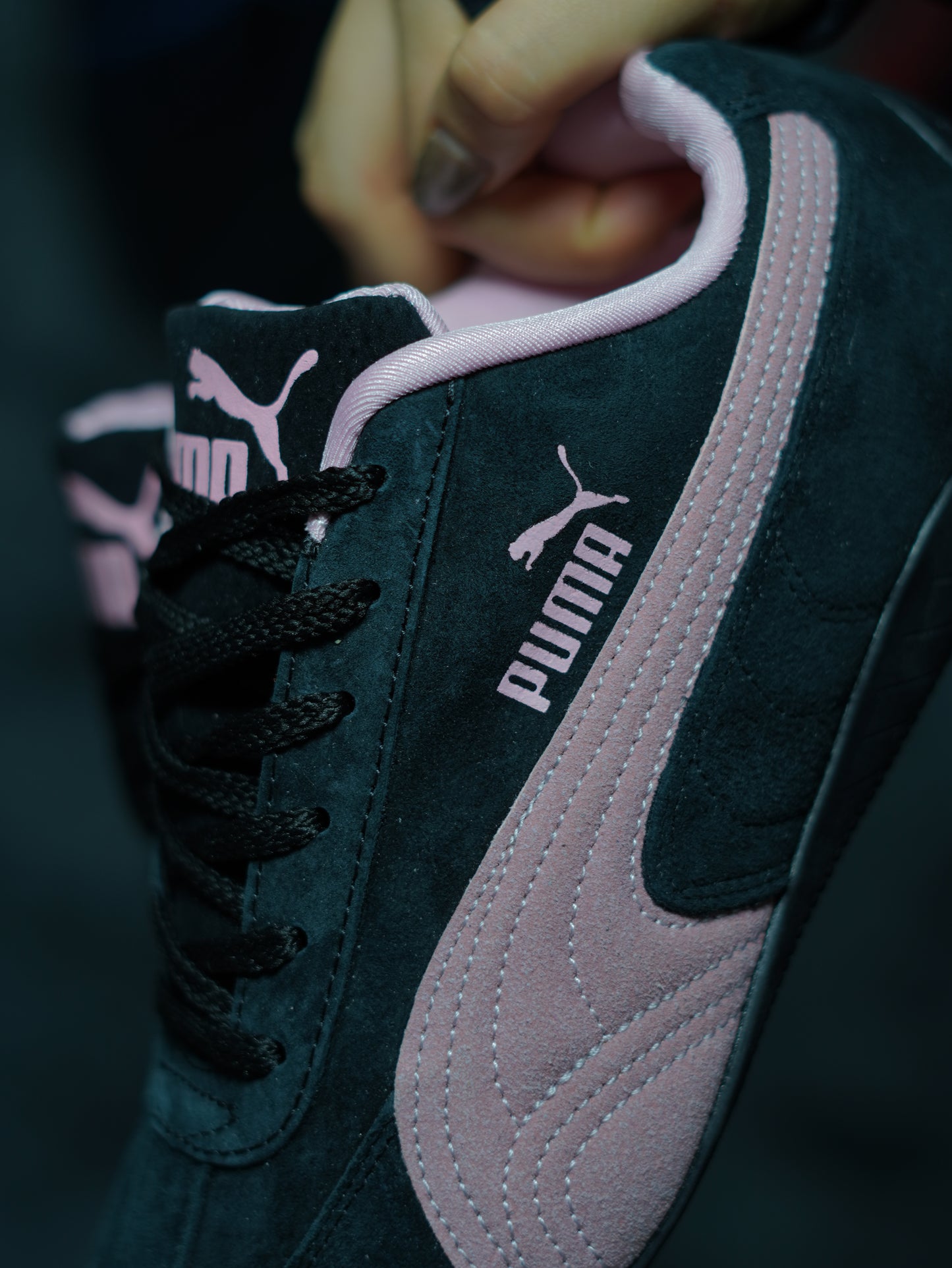 PUMA Tenis Speedcat  | Negro | Rosa