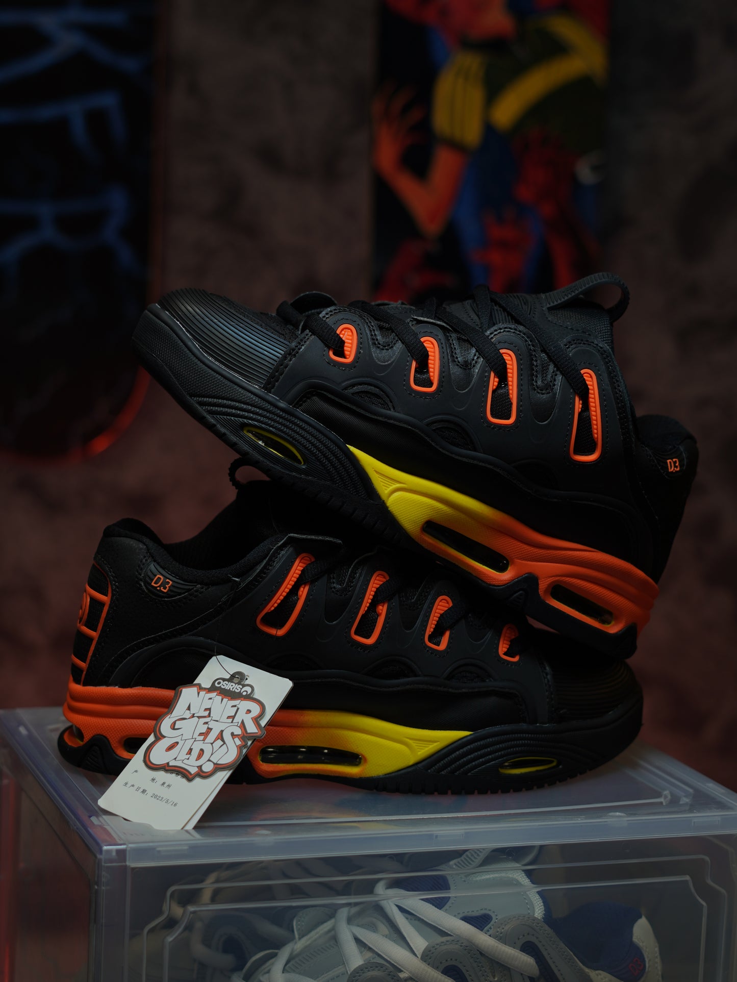 OSIRIS D3 NEGRO NARANJA