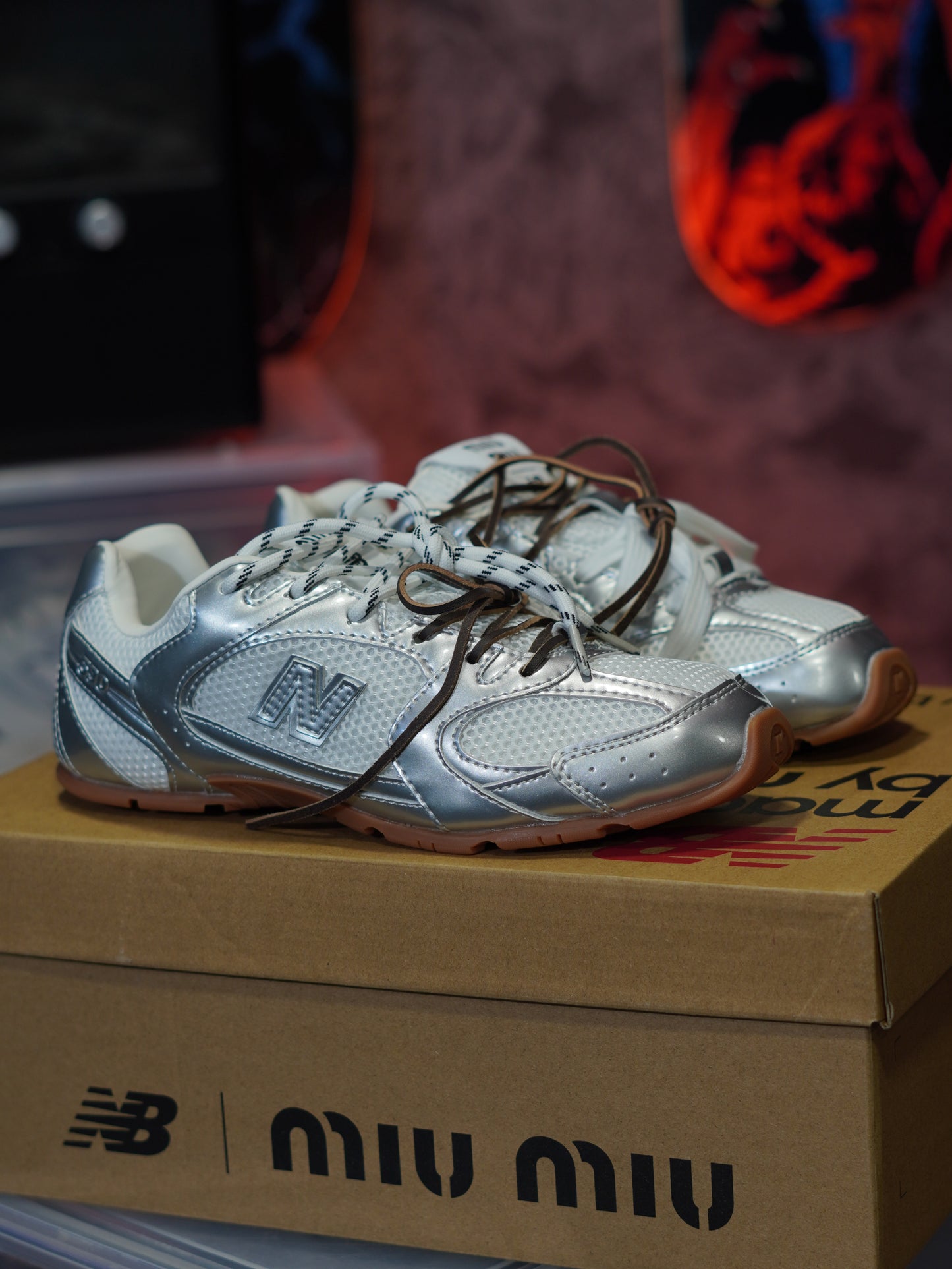 New Balance x Miu Miu 530 SL plateadas
