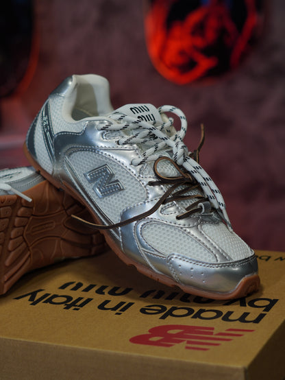 New Balance x Miu Miu 530 SL plateadas