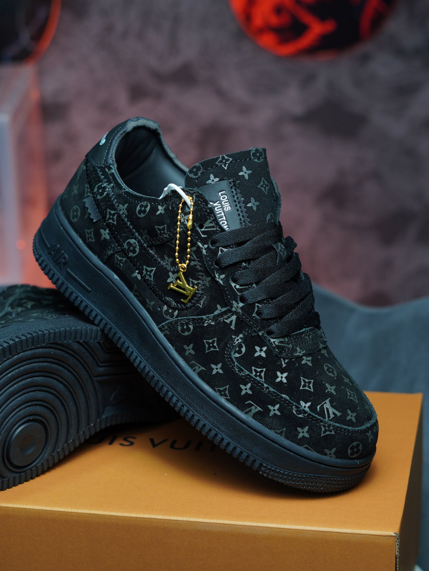 Louis Vuitton x Nike Air Force 1 Low "Triple Black"