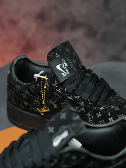 Louis Vuitton x Nike Air Force 1 Low "Triple Black"
