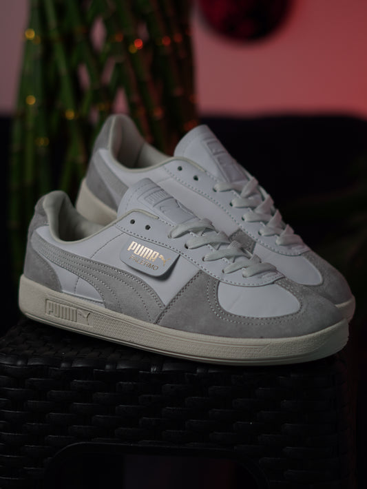 Puma Palermo Leather GS White / Cool Light Gray