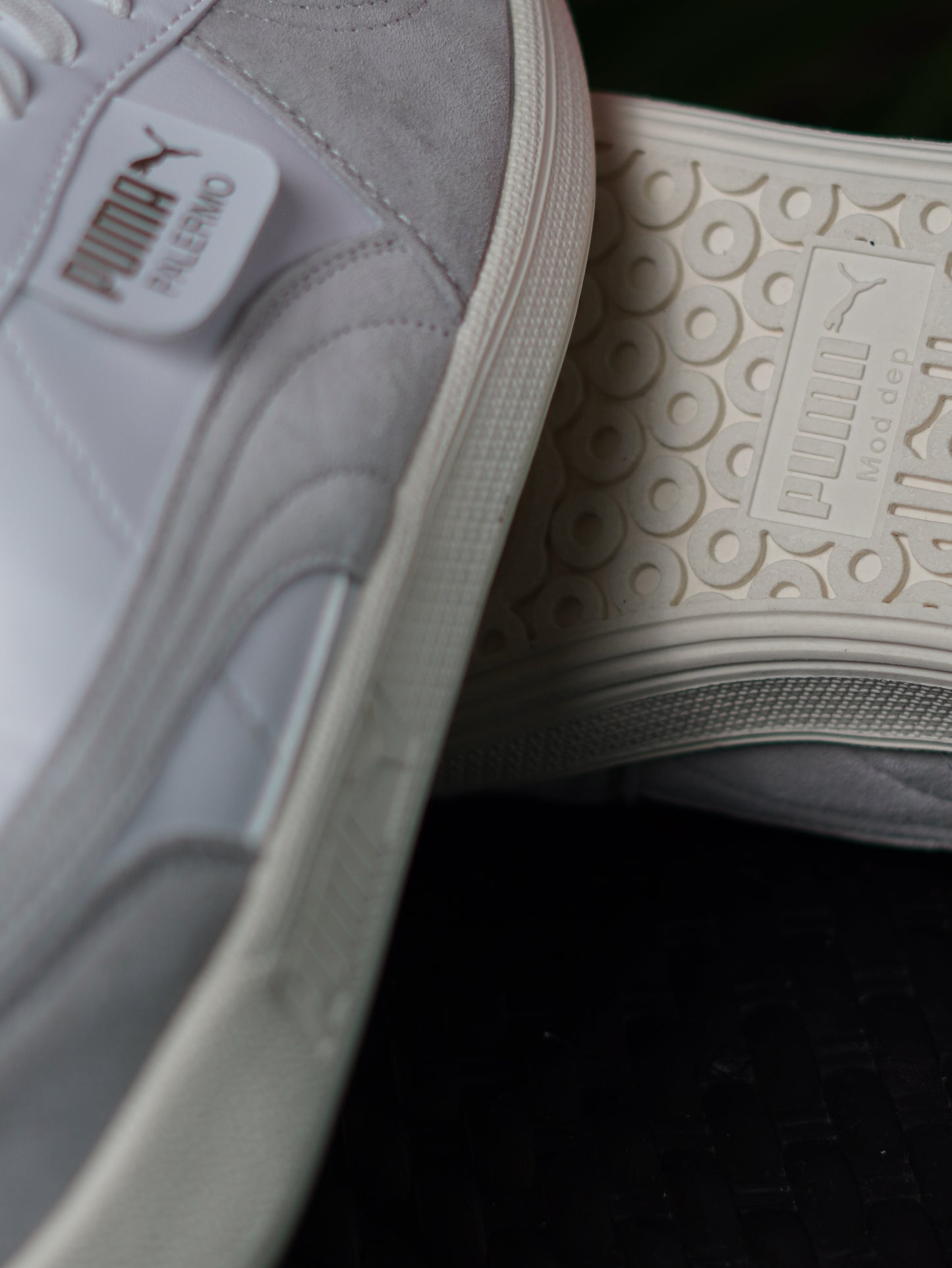 Puma Palermo Leather GS White / Cool Light Gray