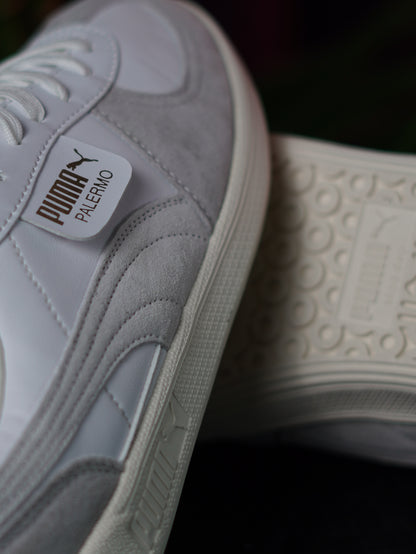 Puma Palermo Leather GS White / Cool Light Gray