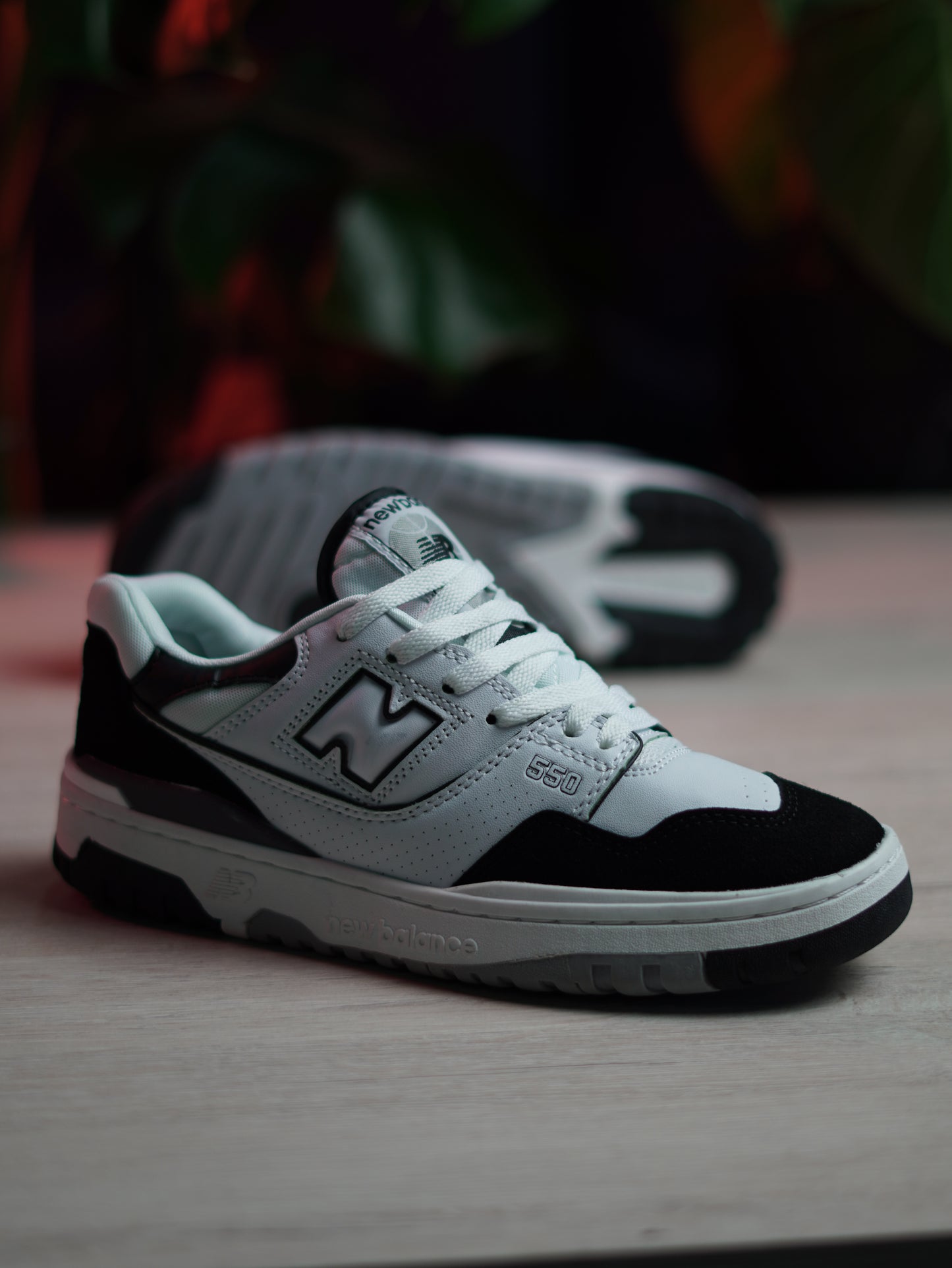 New Balance 550 White Black Rain Cloud