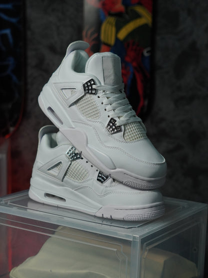 Air Jordan 4 Retro "Pure Money" METALIC SILVER