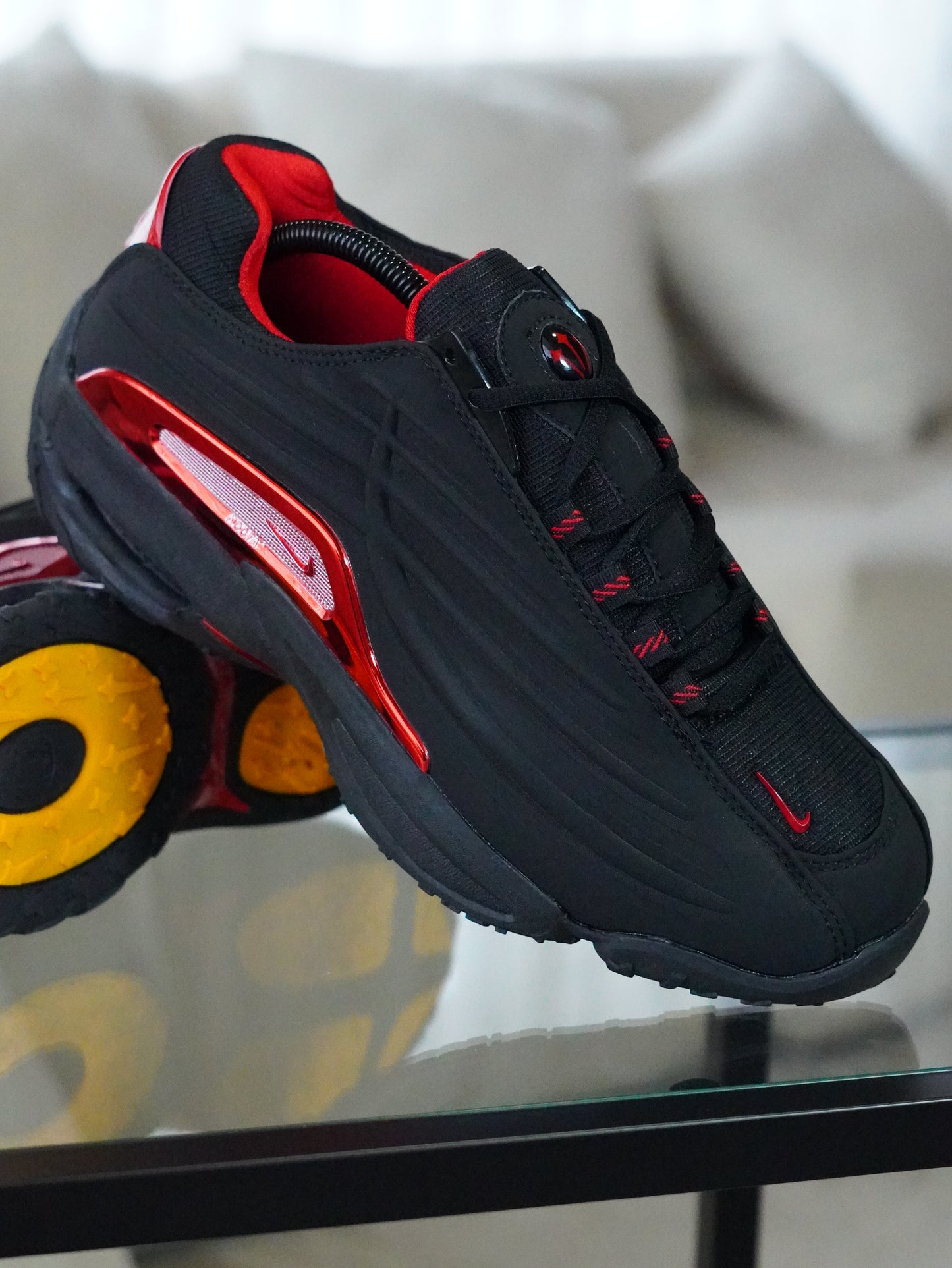 NIKE NOCTA STEP 2 NEGRO - ROJO METALIC