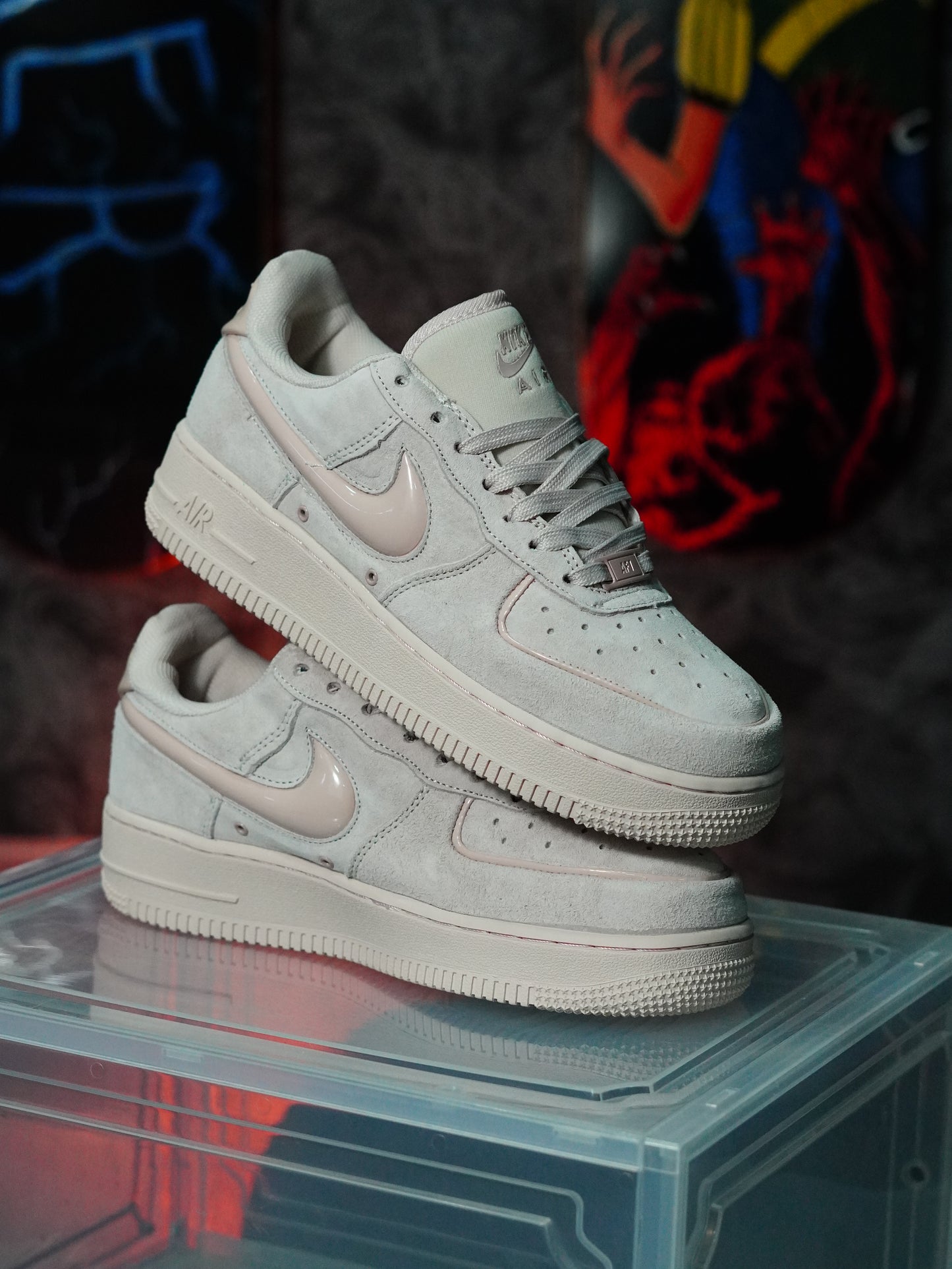 Nike Air Force 1 '07  Swoosh rosa satinado
