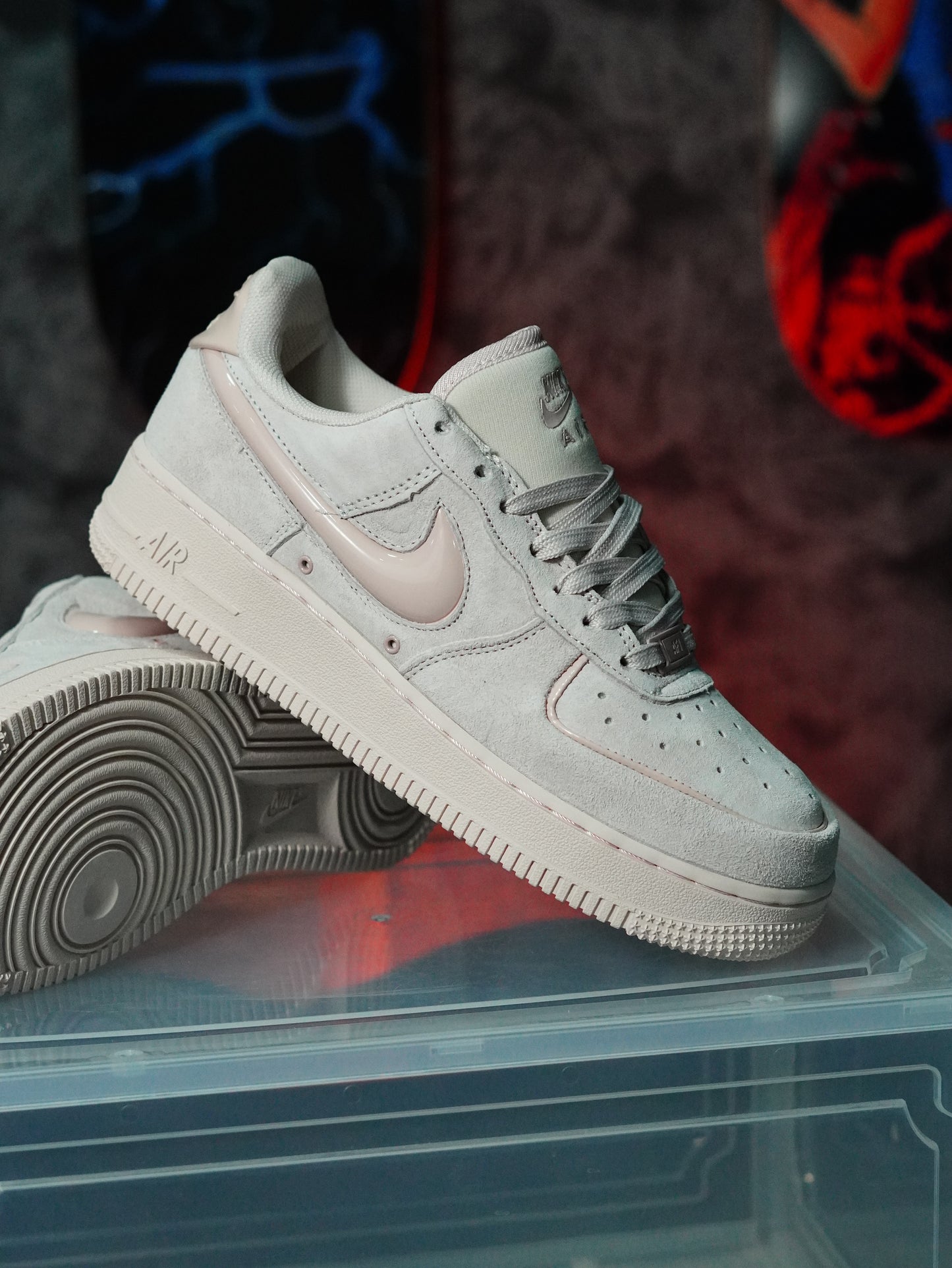 Nike Air Force 1 '07  Swoosh rosa satinado