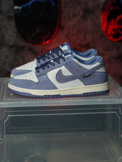 Nike Dunk Low Suede "World Indigo" (Mini Swoosh)