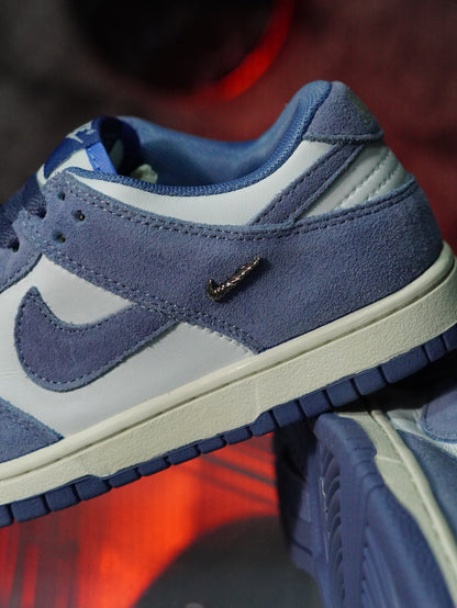 Nike Dunk Low Suede "World Indigo" (Mini Swoosh)