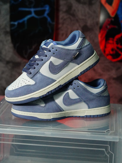 Nike Dunk Low Suede "World Indigo" (Mini Swoosh)
