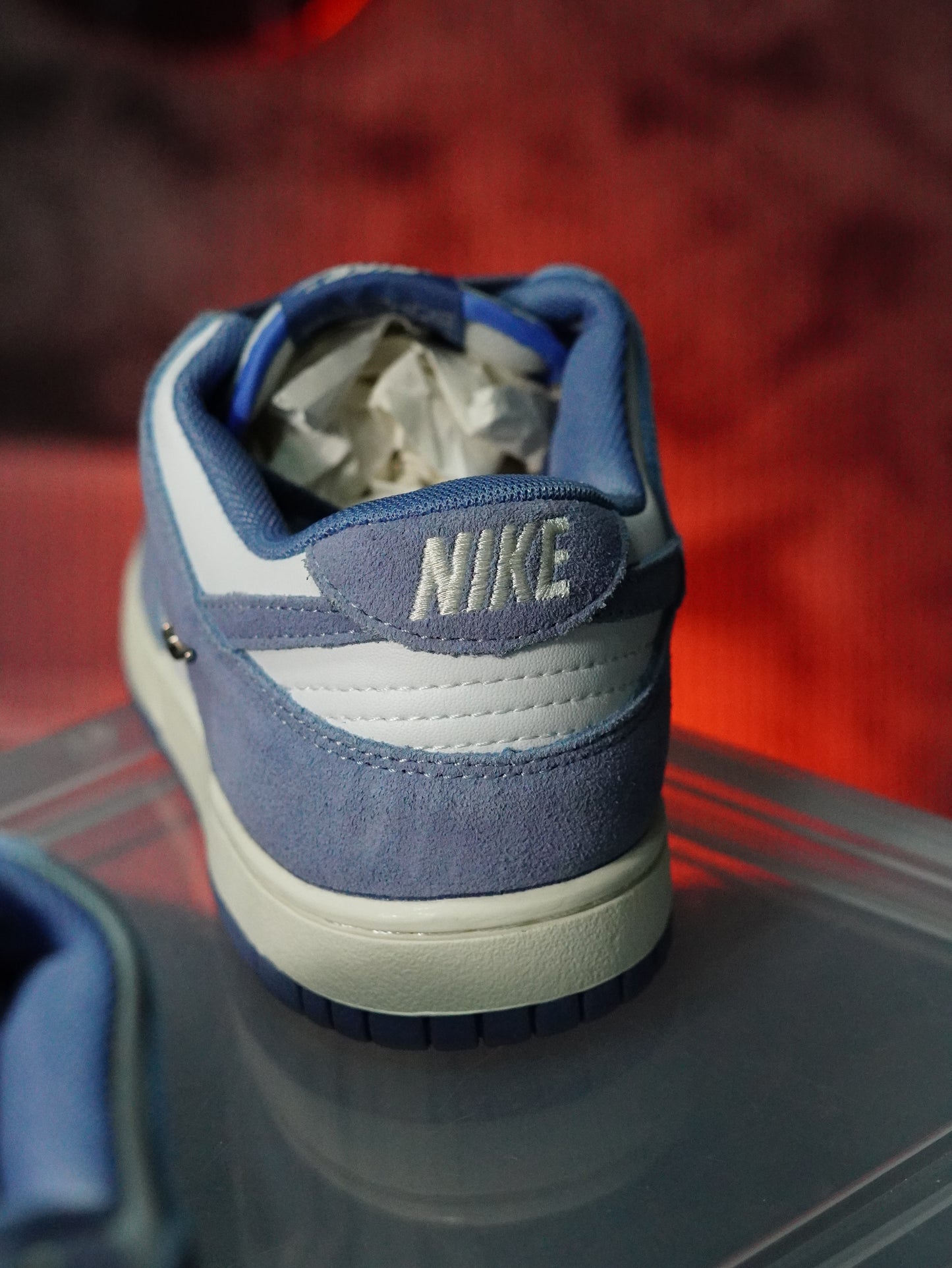 Nike Dunk Low Suede "World Indigo" (Mini Swoosh)