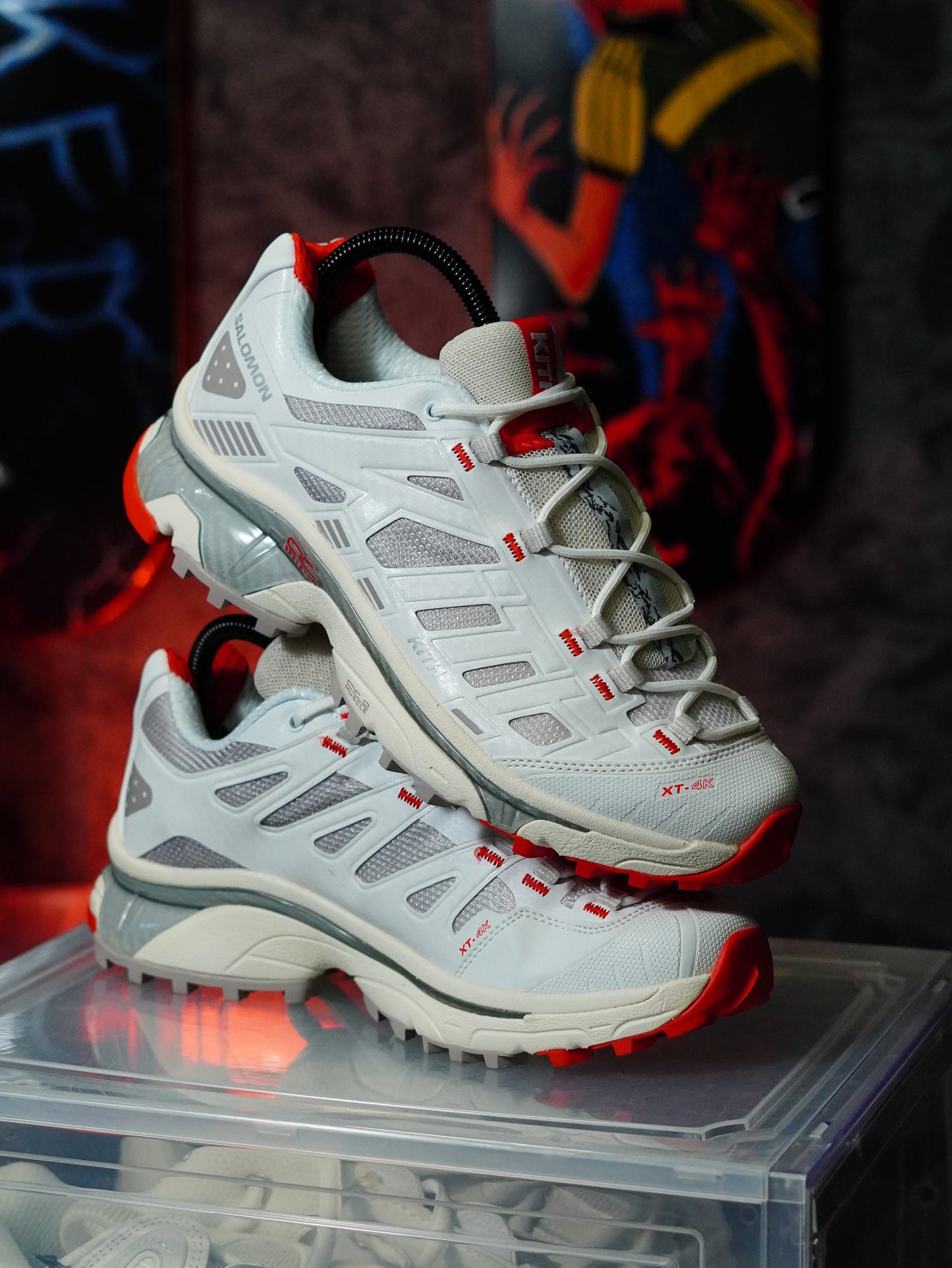 Salomon x Kith XT-4K "Kithmas" White Red