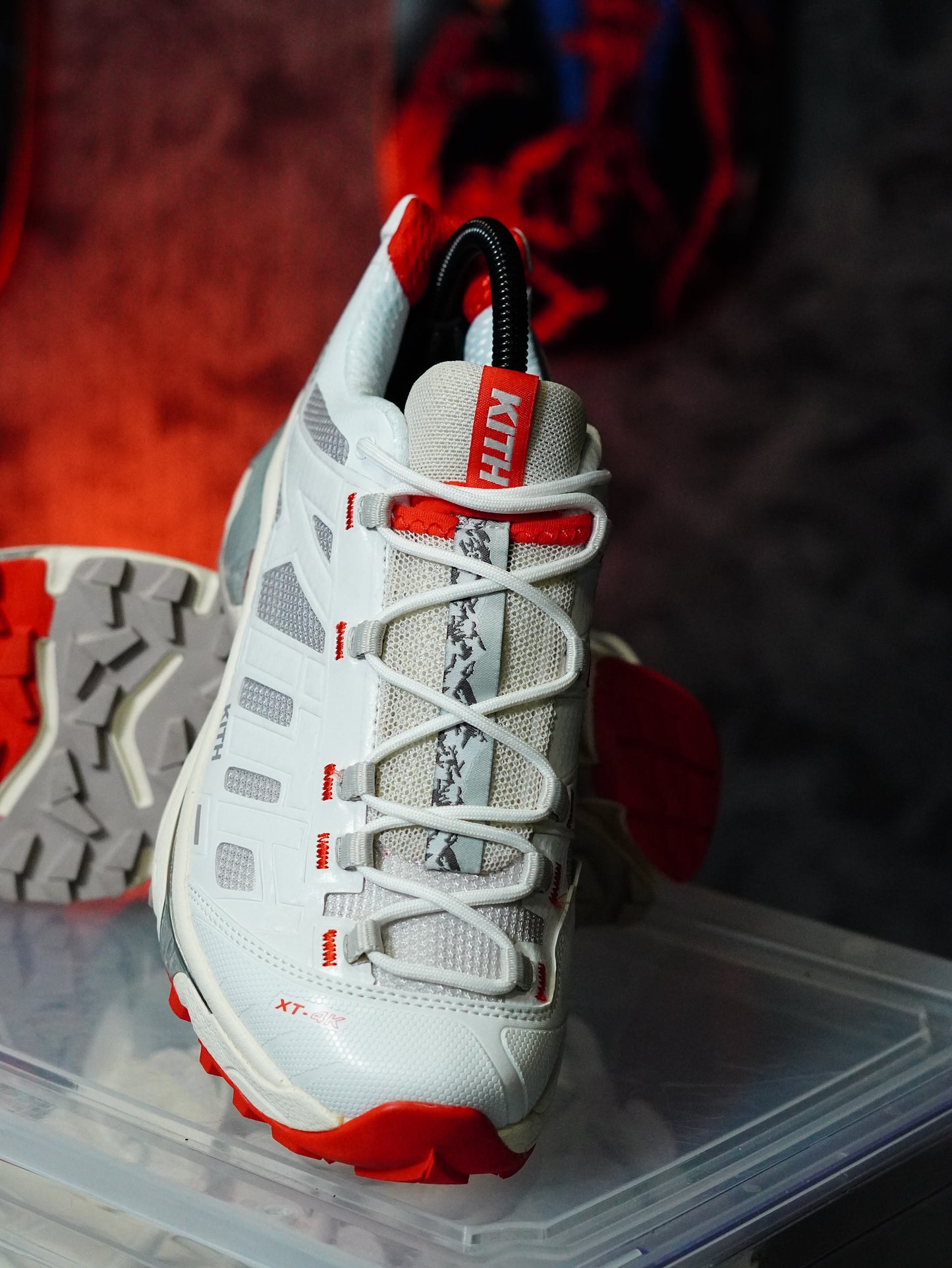 Salomon x Kith XT-4K "Kithmas" White Red