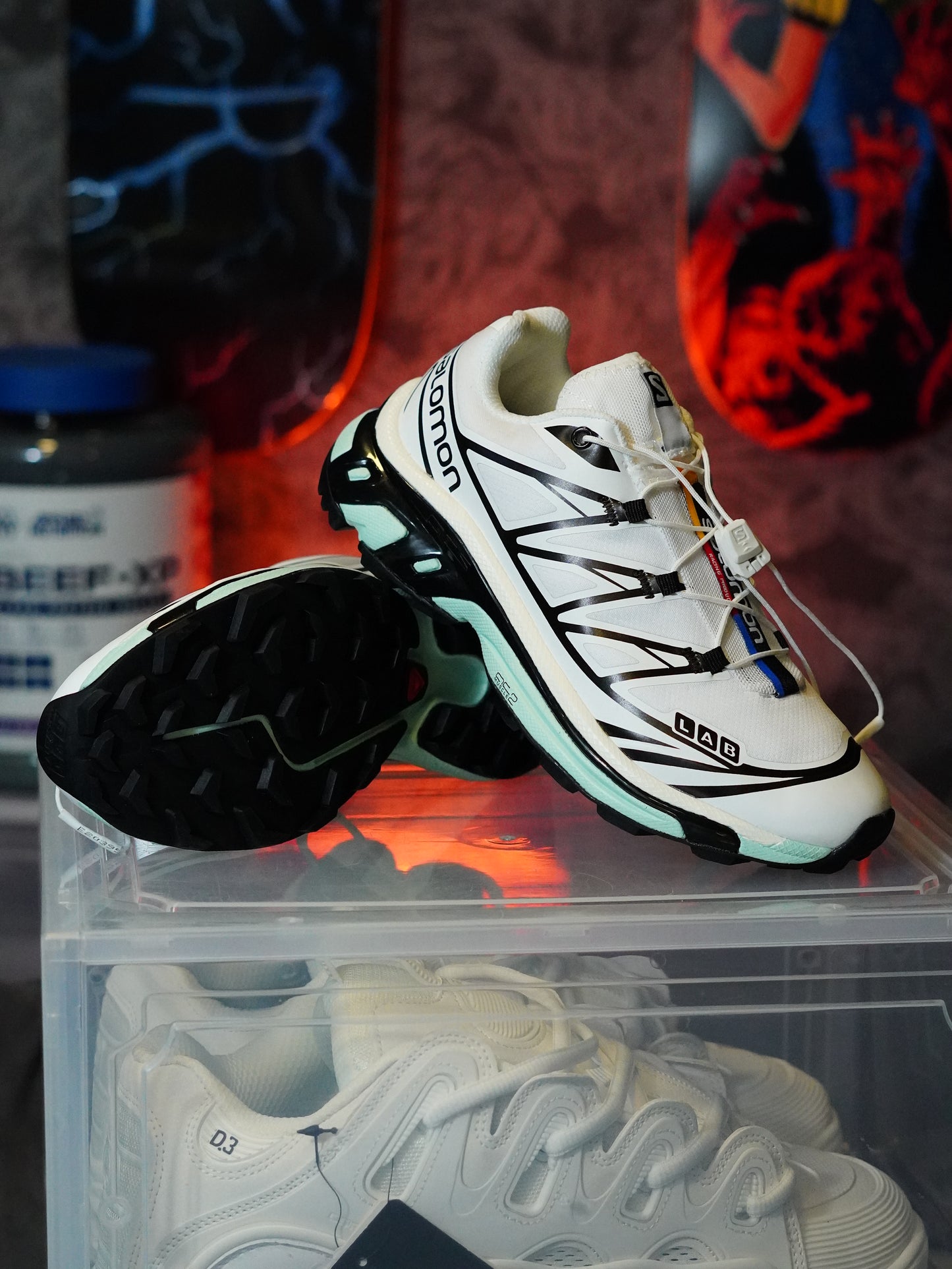 Salomon XT-6 en color blanco y negro