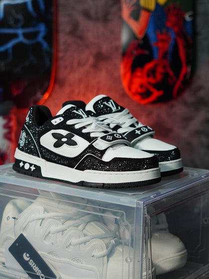 Louis Vuitton LV Trainer Swarovski NEGRA BLANCO