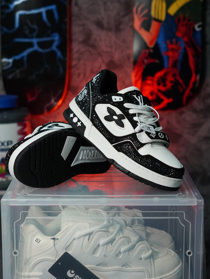 Louis Vuitton LV Trainer Swarovski NEGRA BLANCO