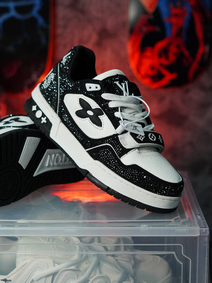 Louis Vuitton LV Trainer Swarovski NEGRA BLANCO