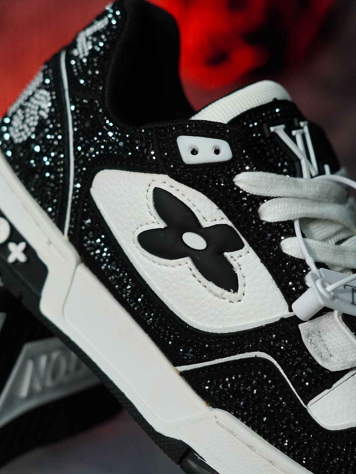 Louis Vuitton LV Trainer Swarovski NEGRA BLANCO