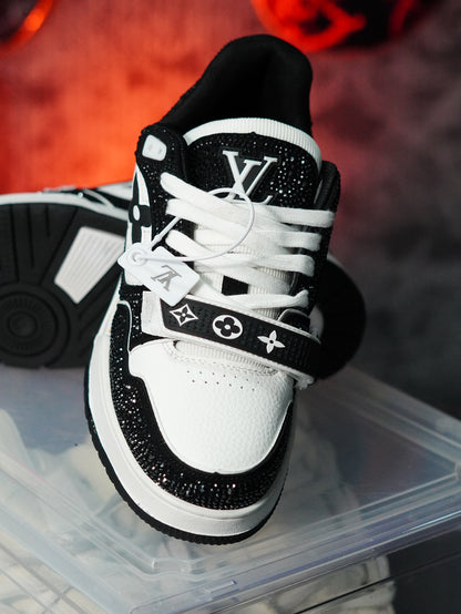 Louis Vuitton LV Trainer Swarovski NEGRA BLANCO