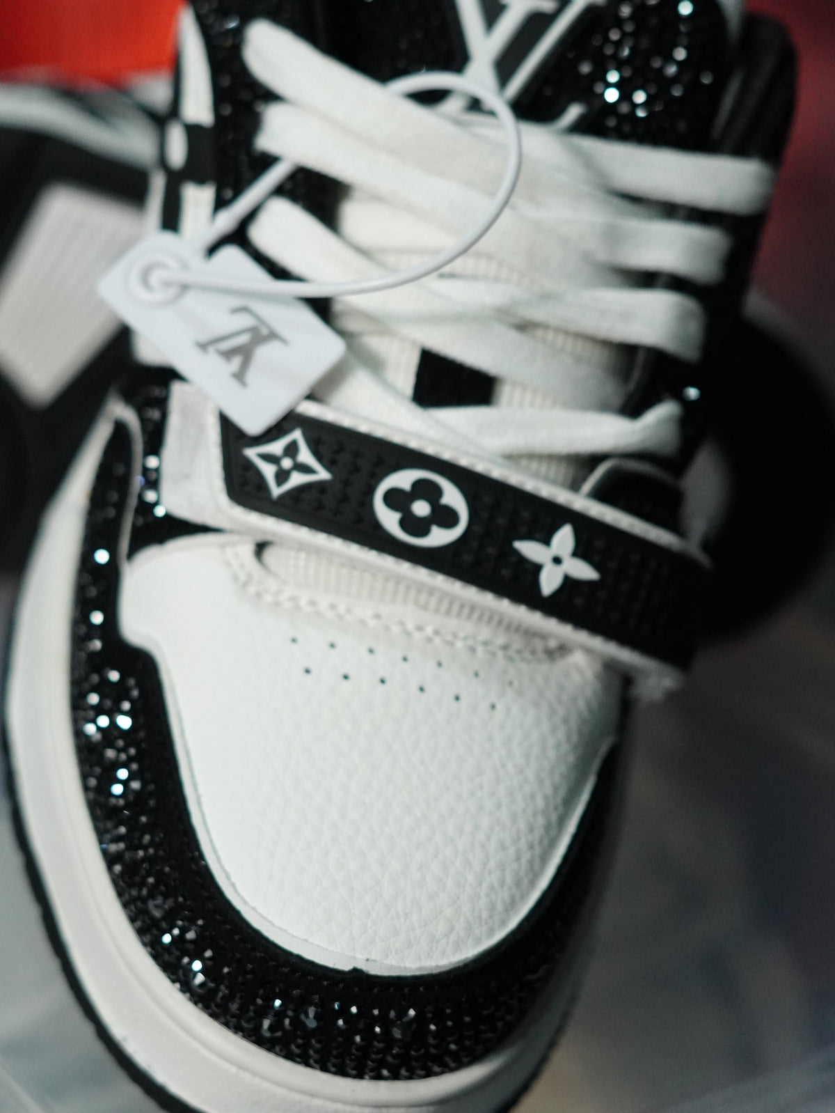 Louis Vuitton LV Trainer Swarovski NEGRA BLANCO