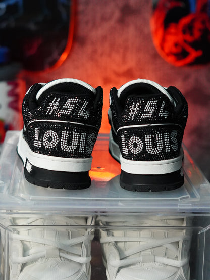 Louis Vuitton LV Trainer Swarovski NEGRA BLANCO