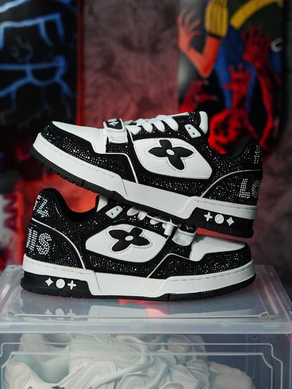 Louis Vuitton LV Trainer Swarovski NEGRA BLANCO