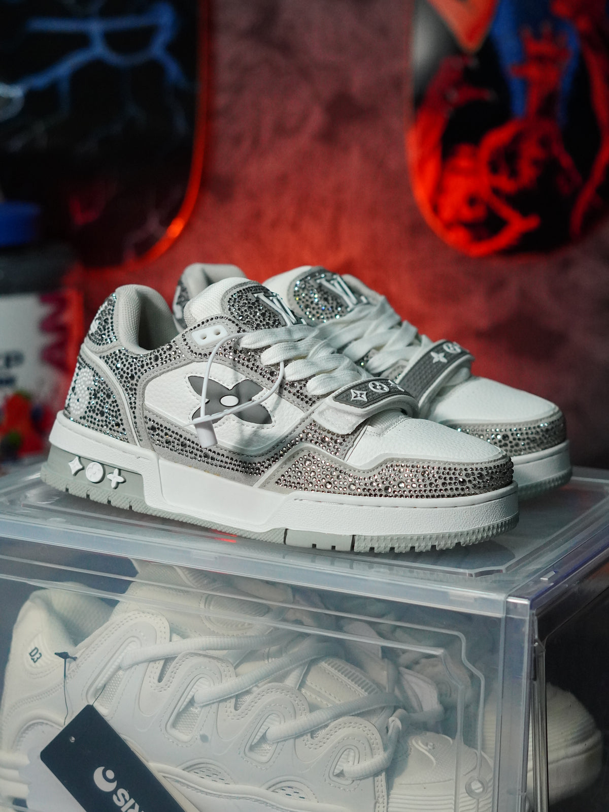 Louis Vuitton LV Trainer Swarovski GRIS
