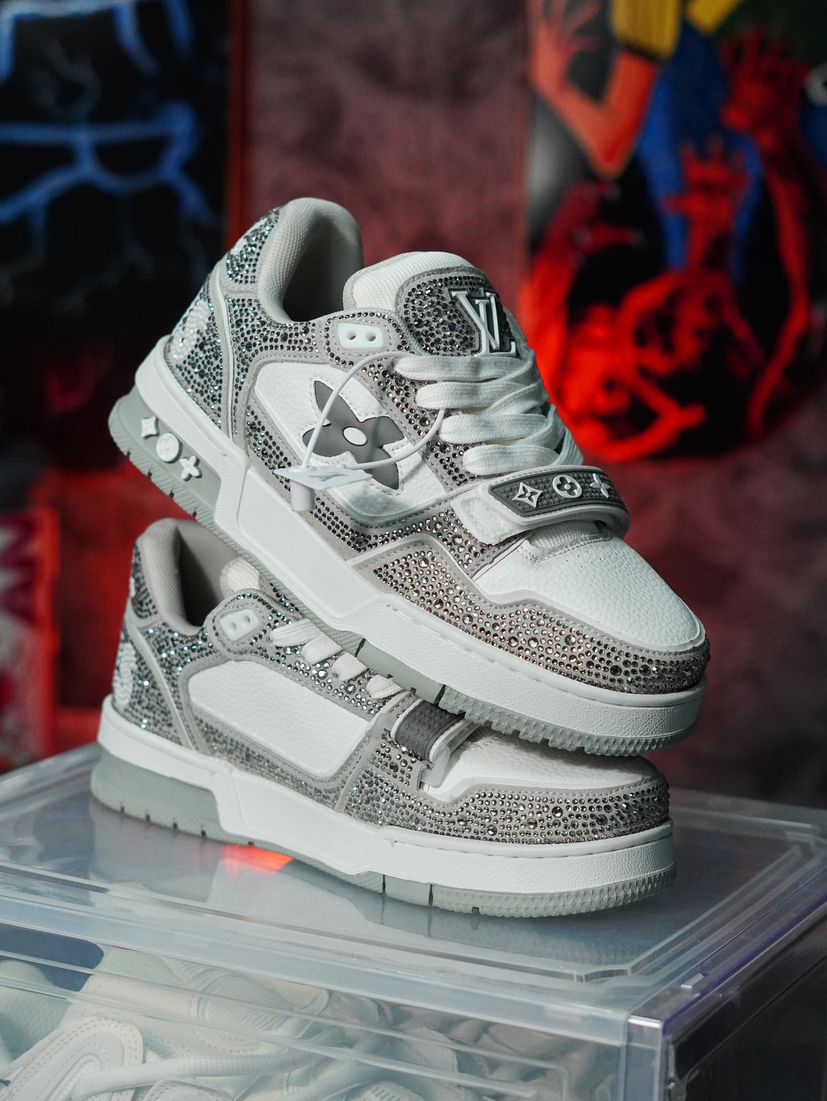 Louis Vuitton LV Trainer Swarovski GRIS