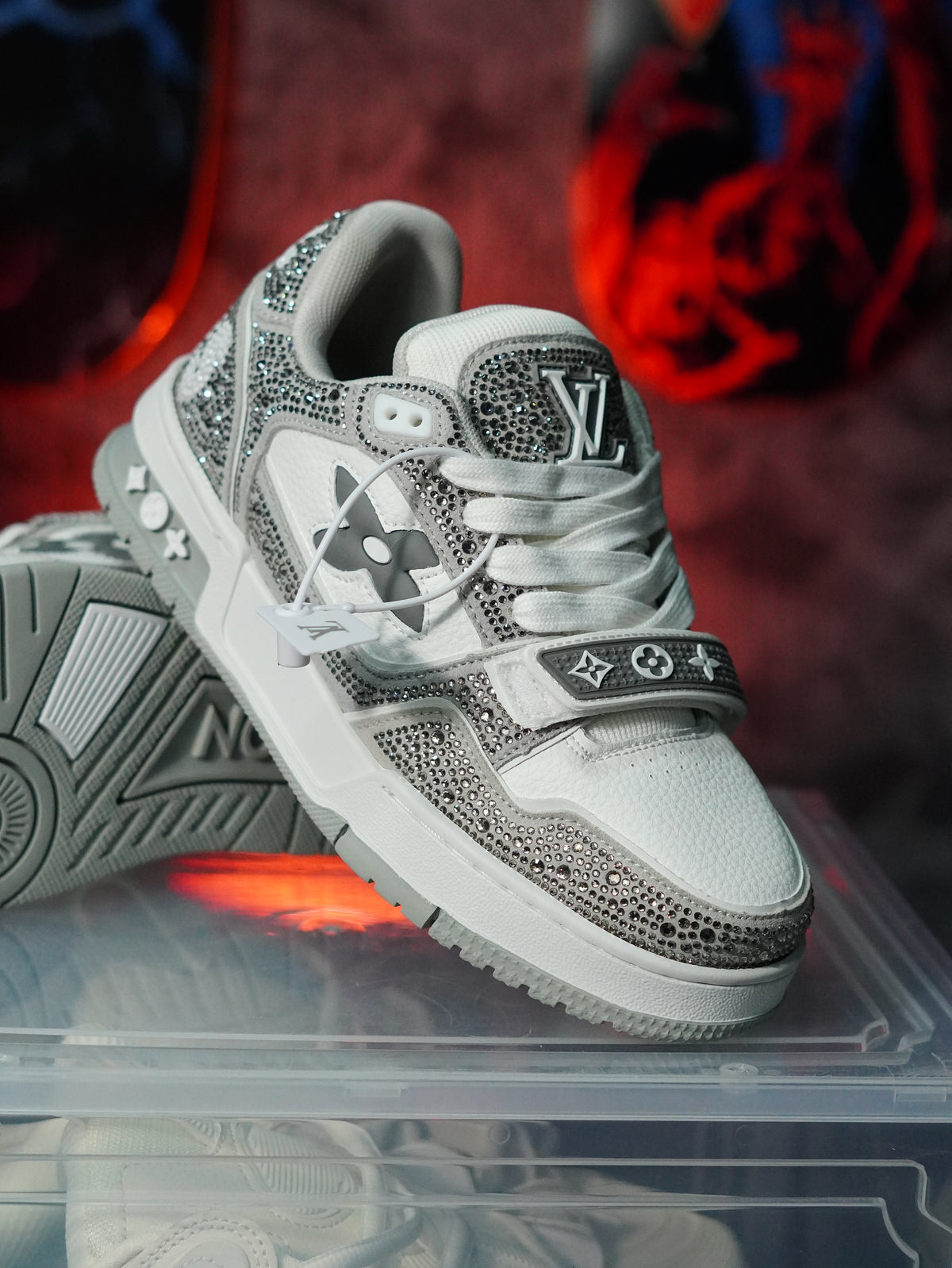 Louis Vuitton LV Trainer Swarovski GRIS