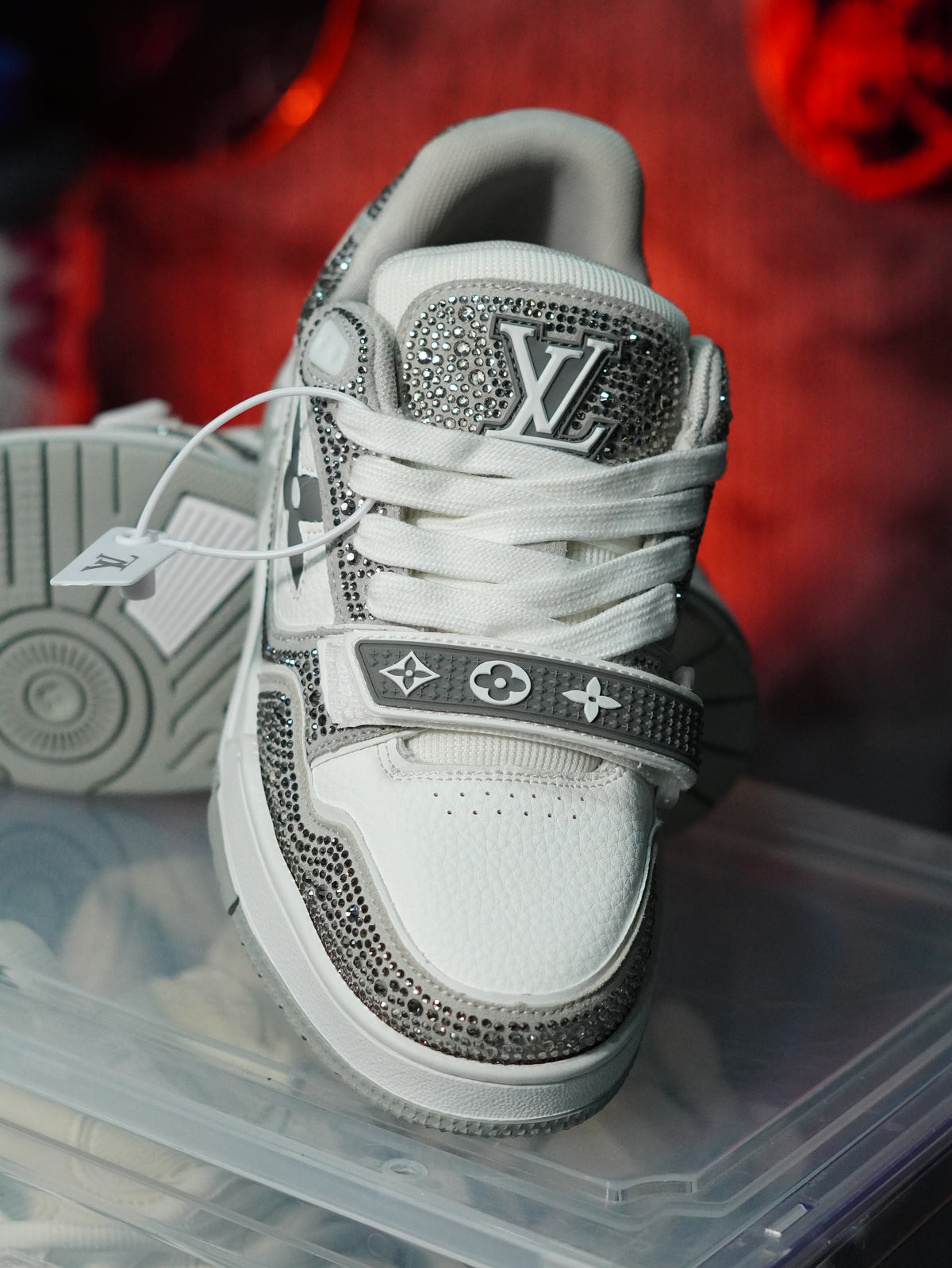 Louis Vuitton LV Trainer Swarovski GRIS