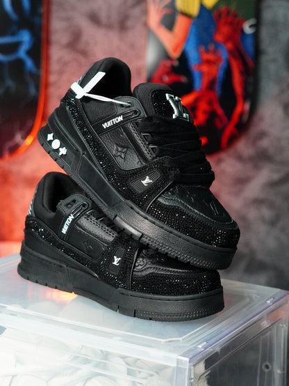 Louis Vuitton LV Trainer Swarovski NEGRA NEGRA