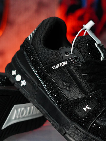 Louis Vuitton LV Trainer Swarovski NEGRA NEGRA