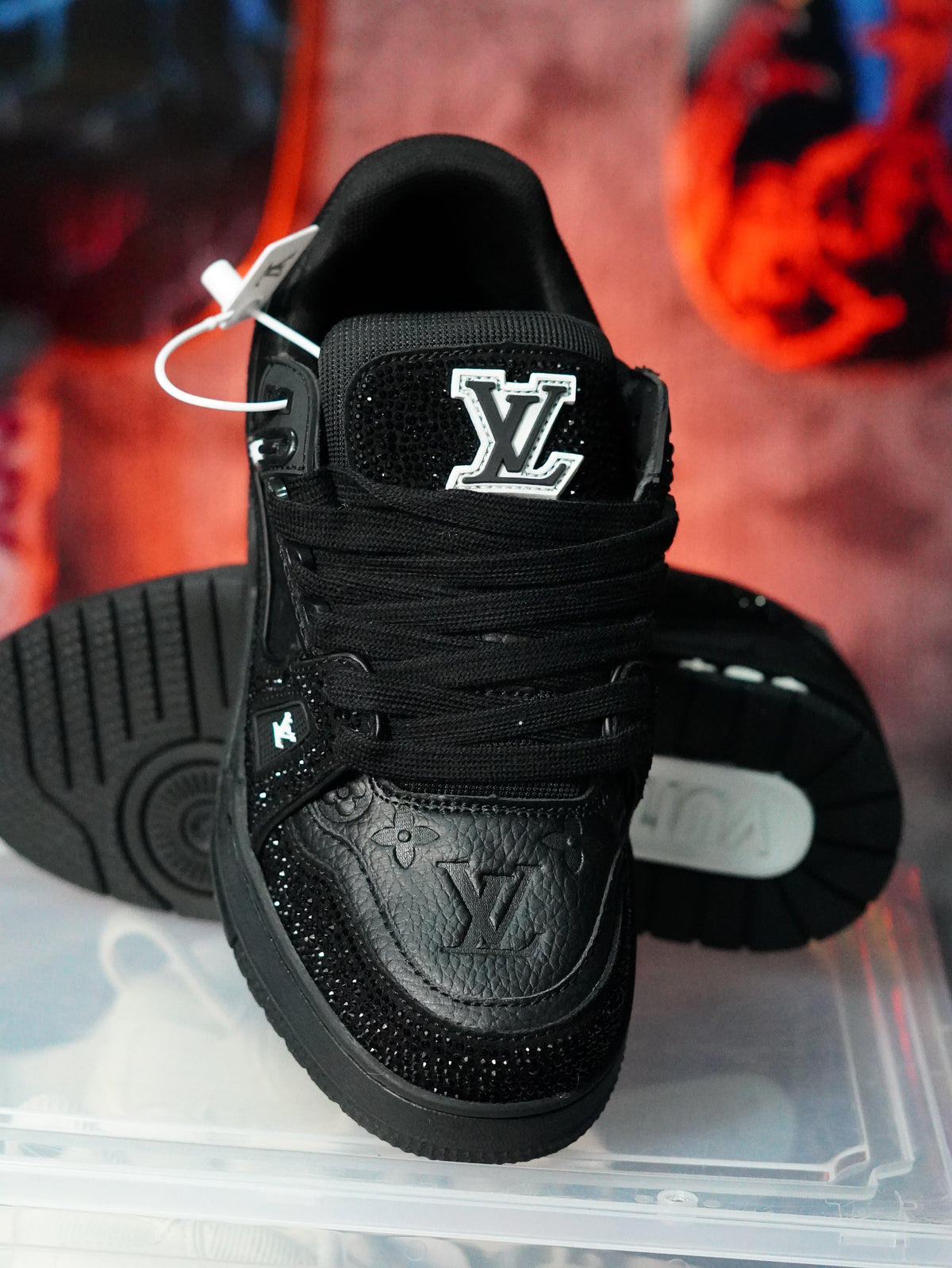 Louis Vuitton LV Trainer Swarovski NEGRA NEGRA