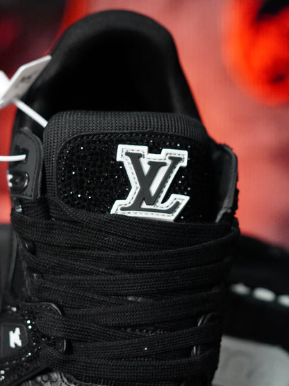 Louis Vuitton LV Trainer Swarovski NEGRA NEGRA