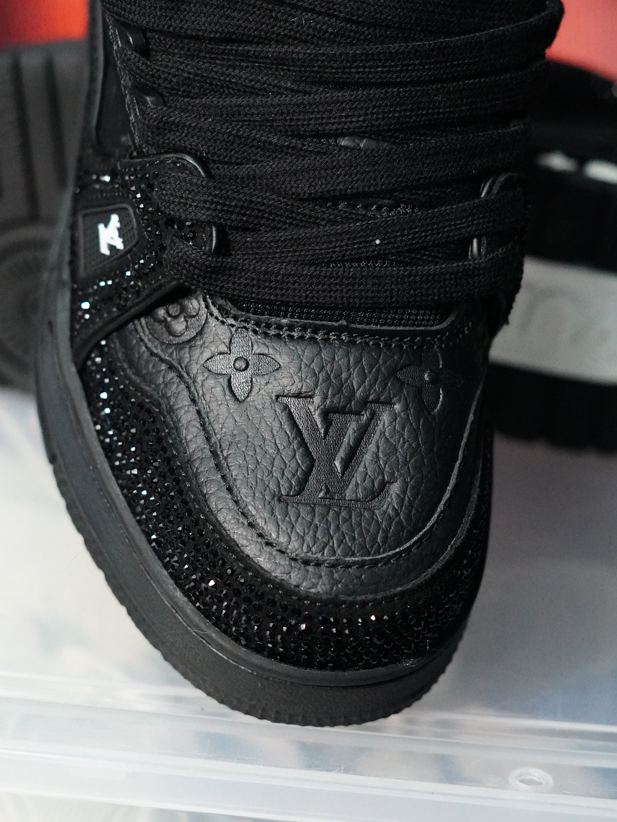 Louis Vuitton LV Trainer Swarovski NEGRA NEGRA