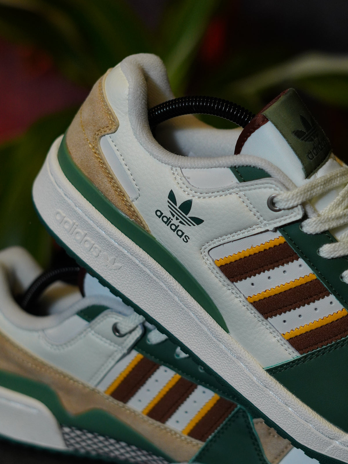 adidas Forum Low CL "White Green" / "Ivory Green