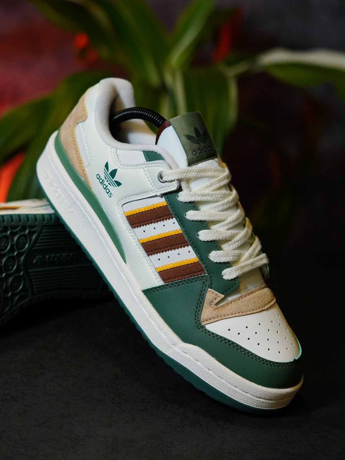 adidas Forum Low CL "White Green" / "Ivory Green