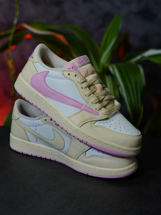 Air Jordan 1 Retro Low OG SP x Travis Scott "Muslin and Shy Pink"