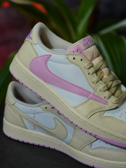 Air Jordan 1 Retro Low OG SP x Travis Scott "Muslin and Shy Pink"
