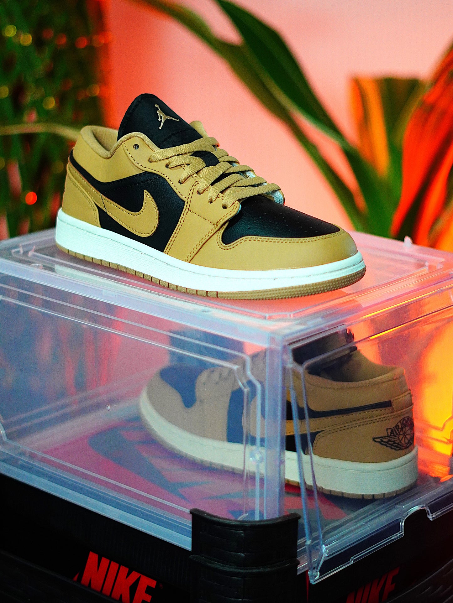 Nike Air Jordan 1 Low - Desert Tan and Black