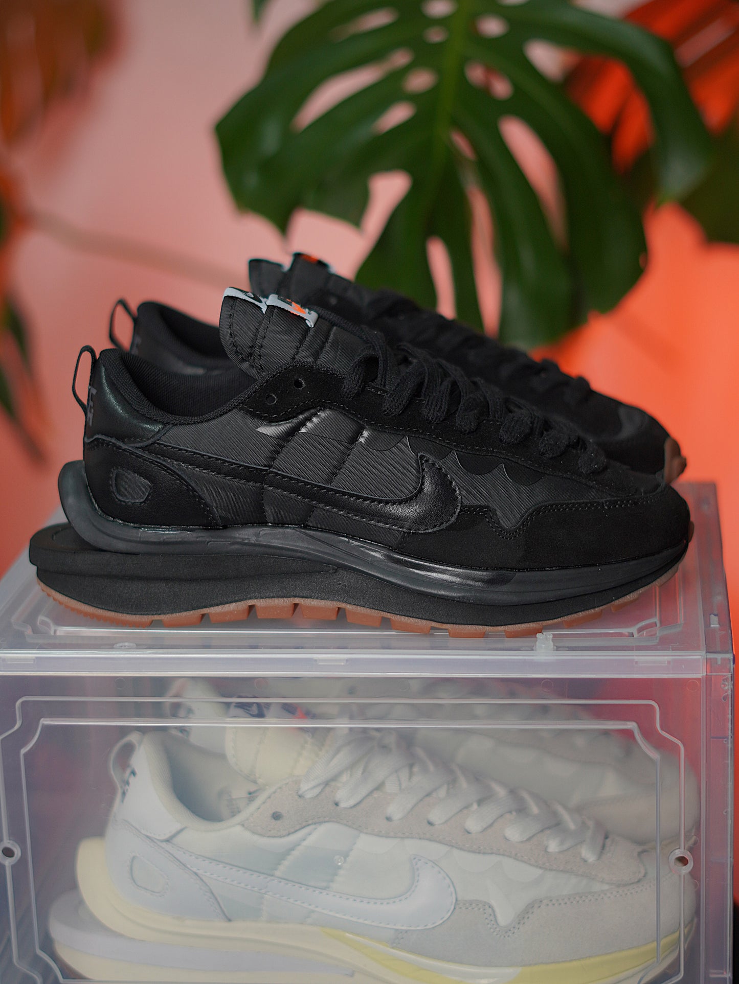 Nike x sacai VaporWaffle / Black / Gum