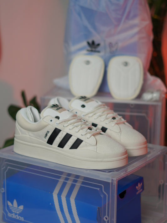 ADIDAS CAMPUS BAD BUNNY WHITE AND BLACK