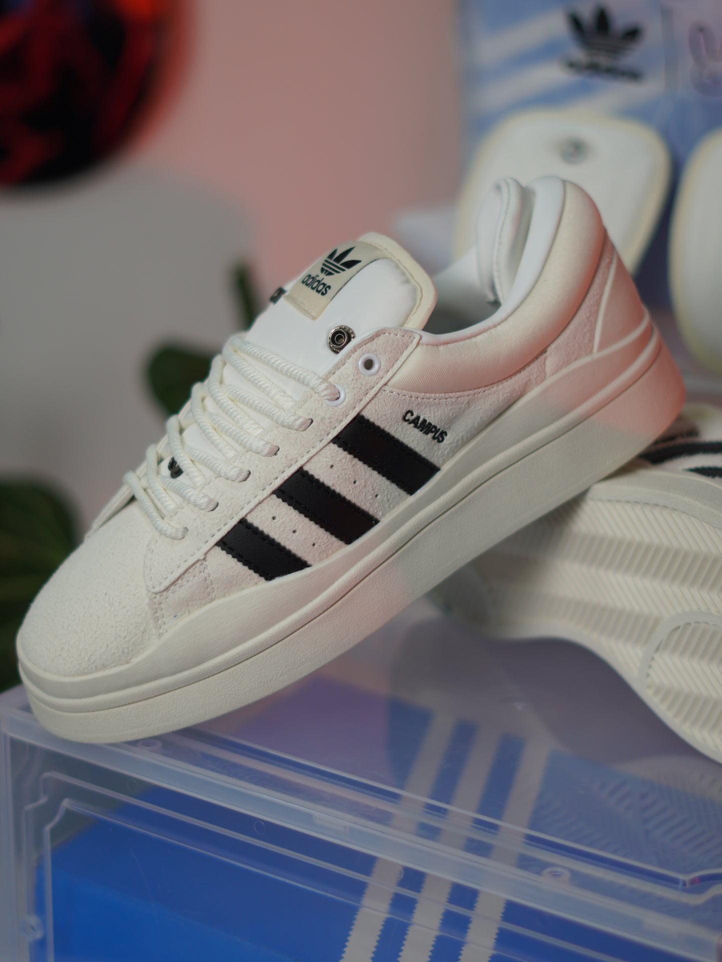 ADIDAS CAMPUS BAD BUNNY WHITE AND BLACK