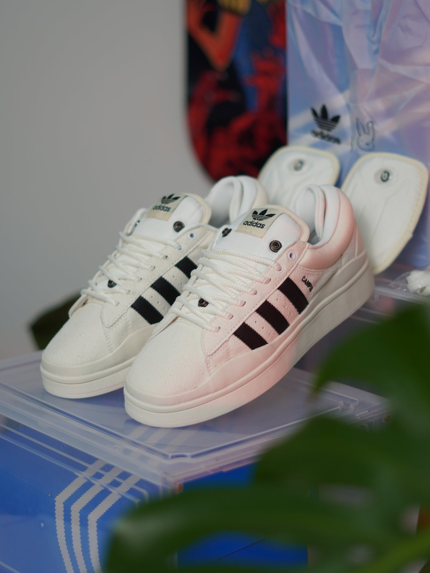 ADIDAS CAMPUS BAD BUNNY WHITE AND BLACK