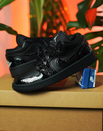 Nike Air Jordan 1 low -  Black Croc